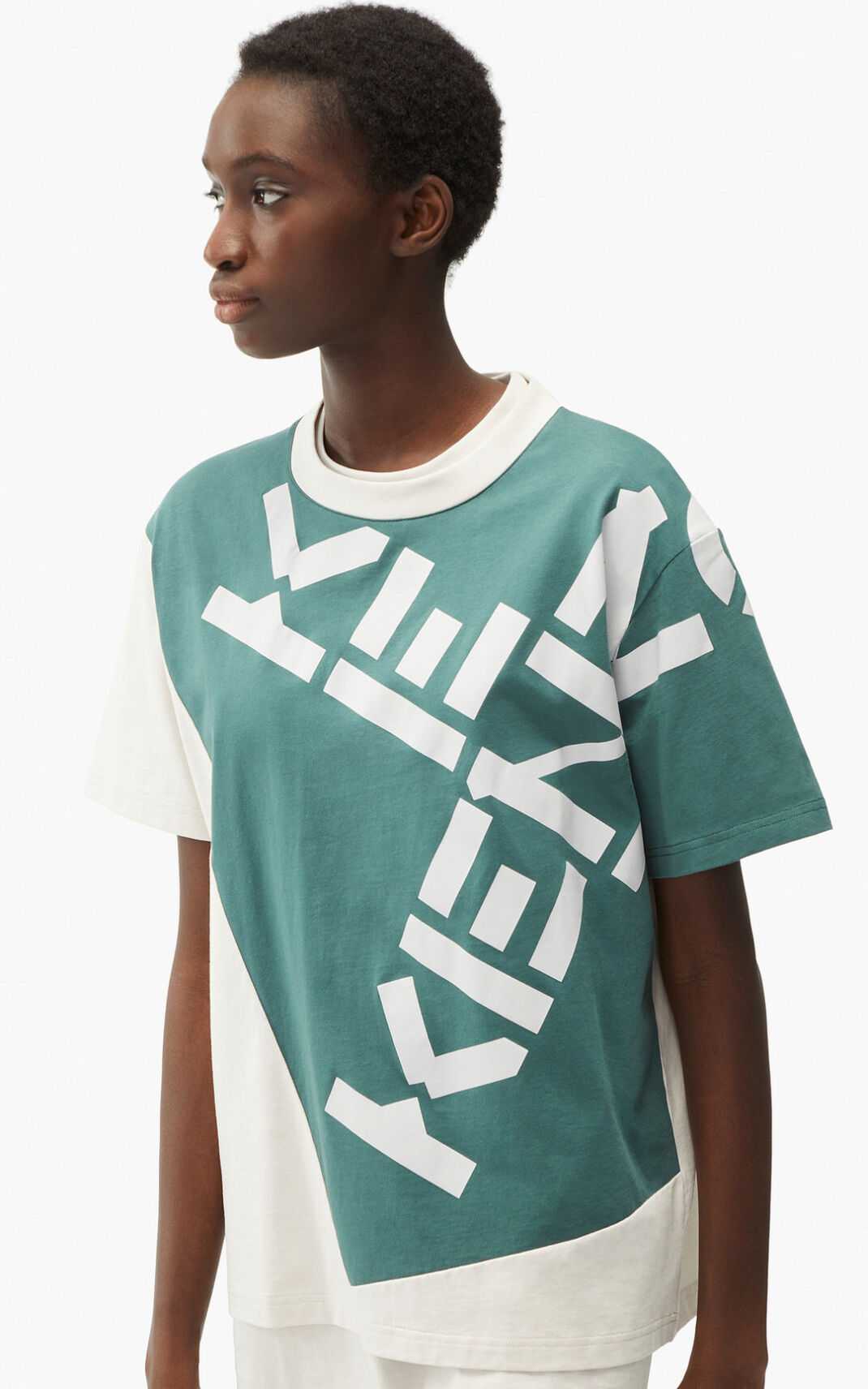 Kenzo Sport Big X Tişört Bayan Gri | 1984-SDHFK